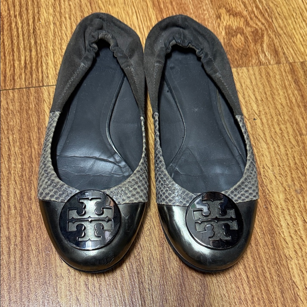 Tory Burch Gray and Silver Women's Shoes